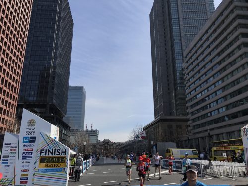 東京マラソン フィニッシュ